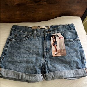 Levi's Girls Blue Denim Shorts